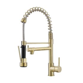 New Single Handle kitchen faucet with pull-down kitchen faucet Gold
