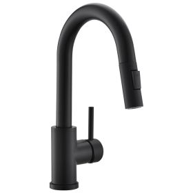 New 304 Stainless Steel Faucet Modern Bar Faucet (Color: Black)